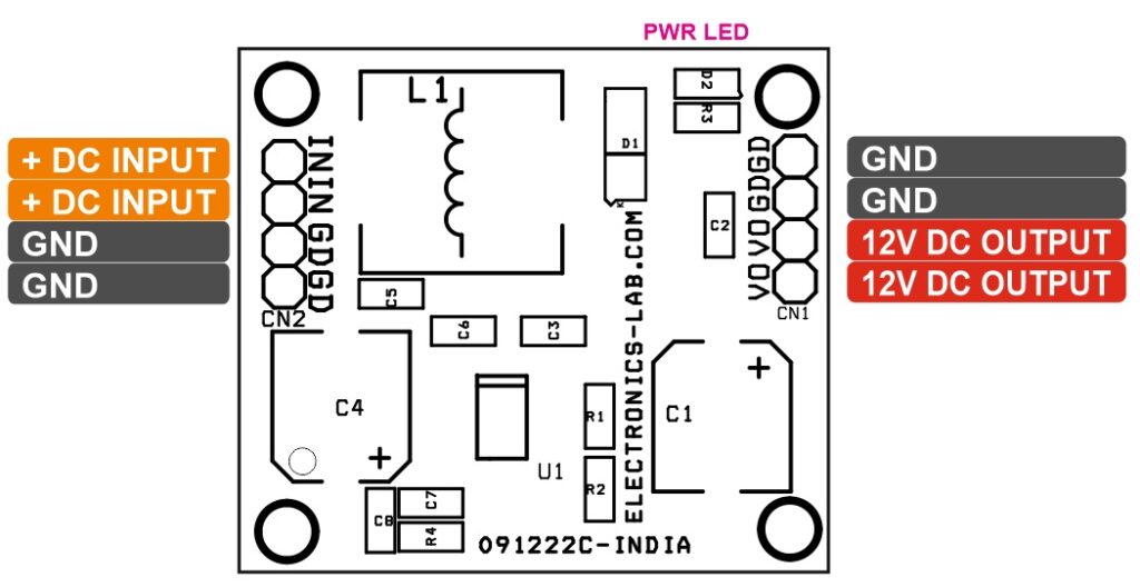 Step Up Dc Dc Converter V Output V Input Electronics Lab