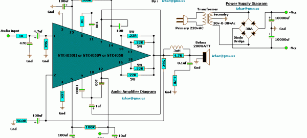 200W Audio Amplifier