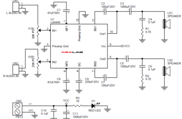 5.5W_2_Channel_Audio_Amplifier_Schematic - Electronics-Lab.com