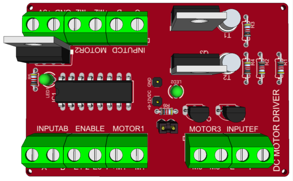 Dc Motor Driver Using L293d Electronics 6854