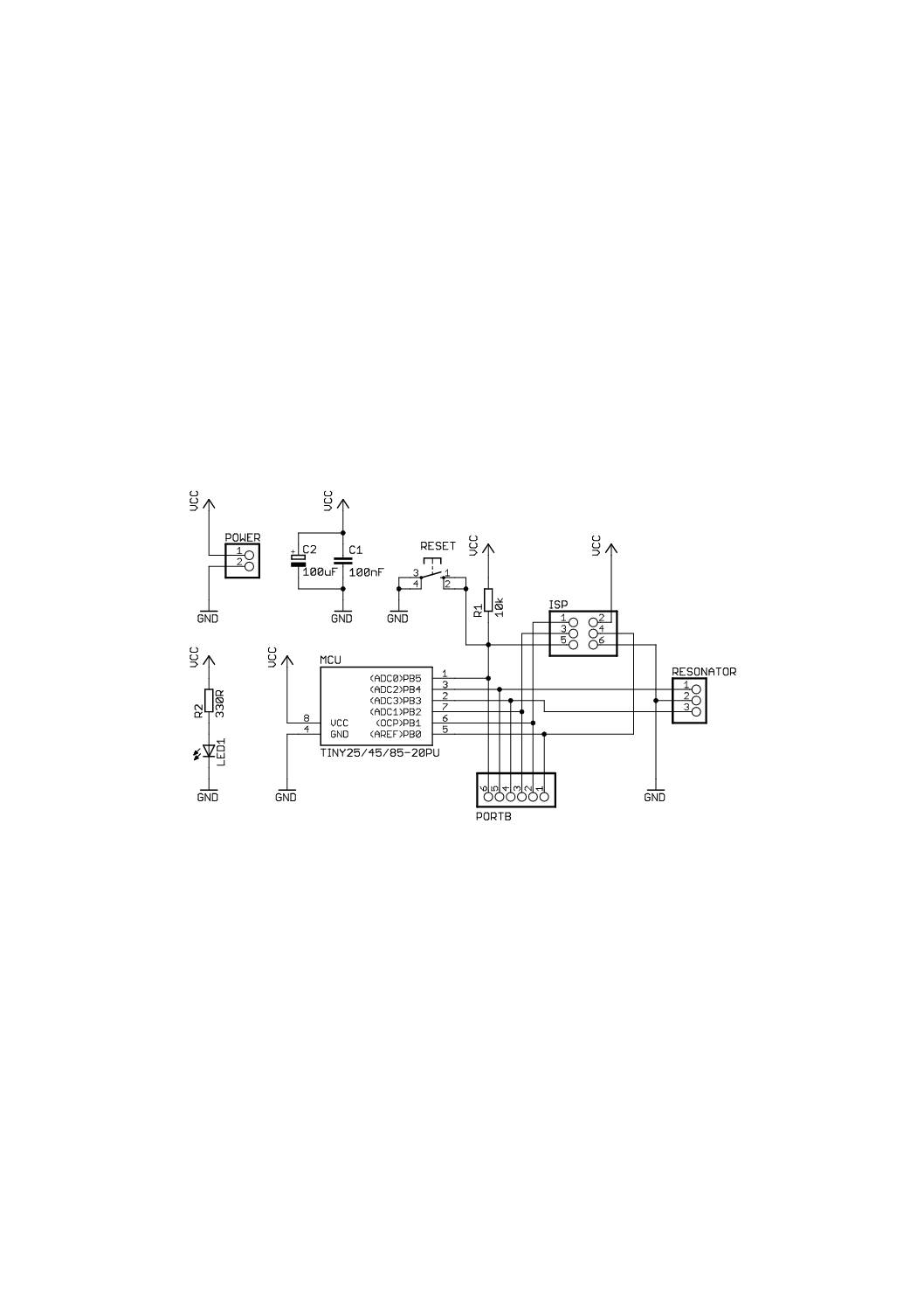 Header_ATTiny254585_Schematic - Electronics-Lab.com