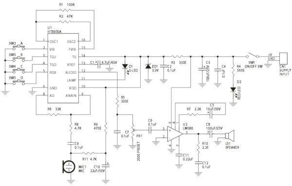 Voice Modulator (Sound Effects - Funny Sound) - Electronics-Lab.com