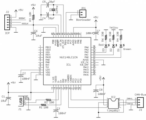 CAN to USB Interface - Electronics-Lab.com