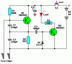 Simple Crystal Tester - Electronics-Lab.com