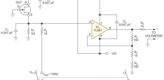 Simple circuit lets you characterize JFETs