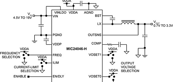 Buck converter is pin-programmable