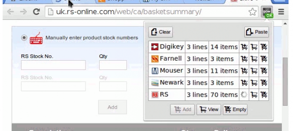 1clickBOM, a browser extension for quick shopping – Firefox version