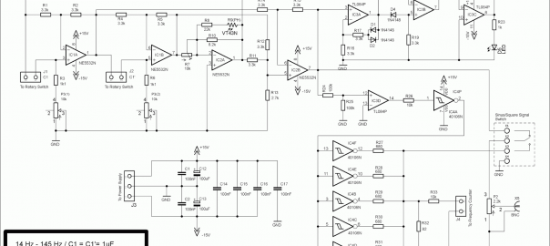 Audio Oscillator with Frequency Counter