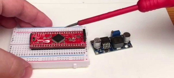 How to control LM2596 buck-converter with microcontroller