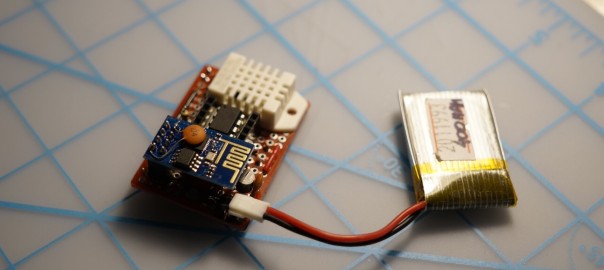 ESP8266 + Attiny85 + DHT22 Temperature/Humidity Logger