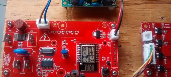 AC energy metering board using an Atmel 90E24 energy metering chip