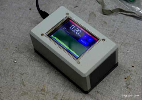Touchscreen-controlled Arduino Geiger Counter