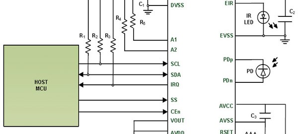 LED-based time-of-flight IC for object detection and distance measurement