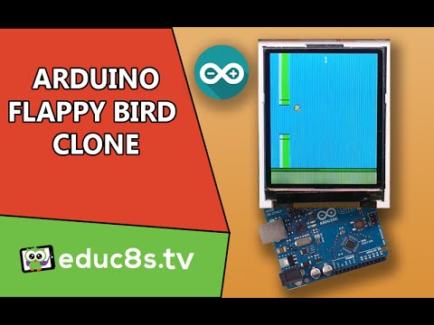 Arduino Project: Flappy Bird game Clone with a 1.8″ color TFT display (ST7735)