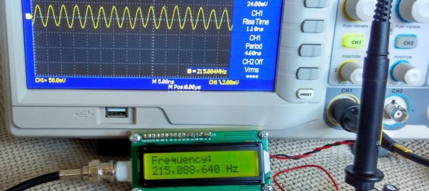 100MHZ Frequency Counter with PIC16F628A