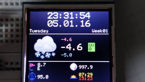 ESP8266 weather display – work in progress