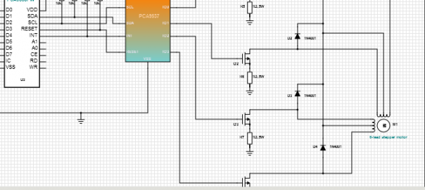 Unipolar Stepper Motor Driver Circuit