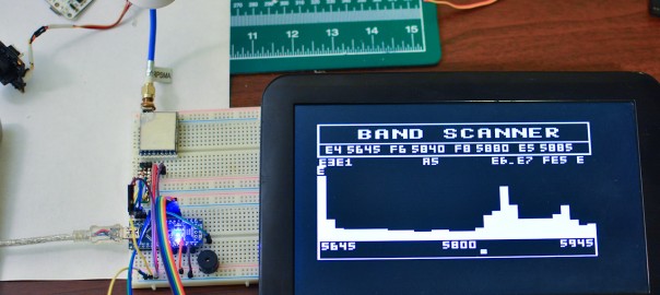 Arduino and RX5808 module spectrum analyzer