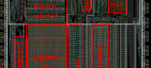 Inside the ALU of the first ARM microprocessor