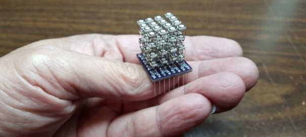 The World’s Smallest 4x4x4 RGB LED Cube