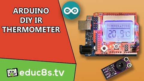 Arduino IR thermometer using the MLX90614 IR temperature sensor