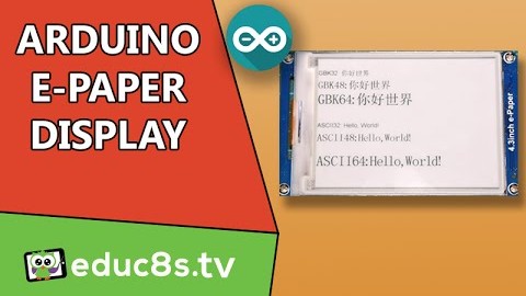 How to use the 4.3′ E-Paper display with Arduino