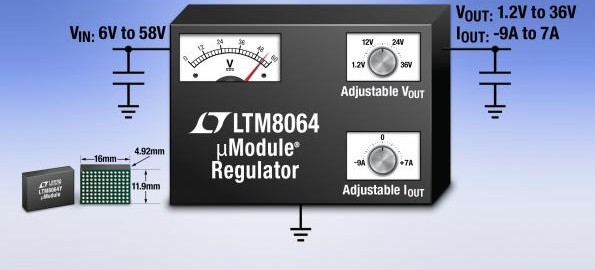 LTM8064 – 58VIN, 6A CVCC Step-Down μModule Regulator