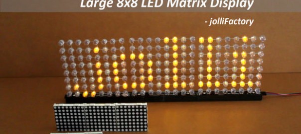 Large 8×8 LED Matrix Display