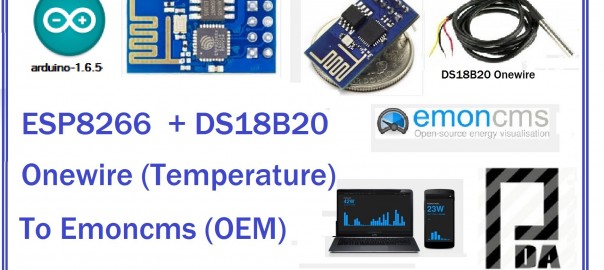 ESP8266 + DS18B20 to Emoncms