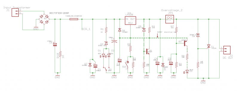 13.8V 2A Power Supply using LM338