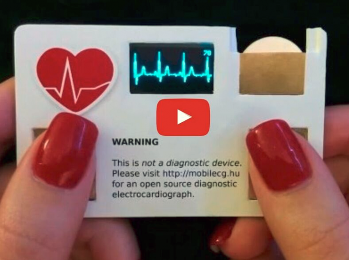An Electrocardiograph business card