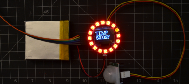 Temperature Display with NeoPixel Ring Color