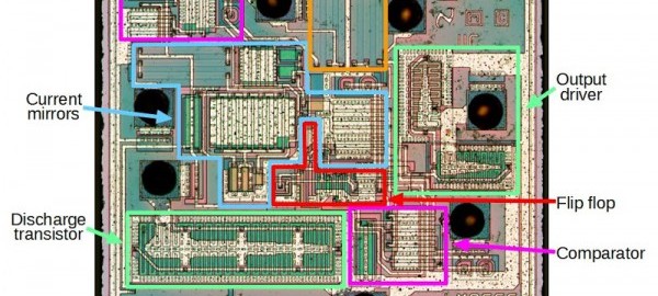 Reverse engineering the popular 555 timer chip