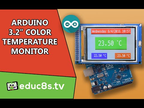 Real time clock and temperature monitor with a DS3231 and a Color TFT