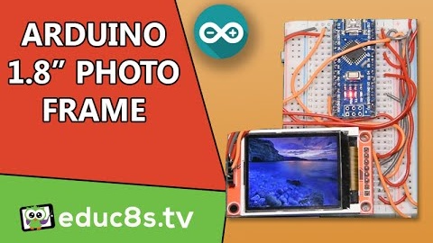 1.8″ DIY Photo Frame using and Arduino Nano and a ST7735 Color TFT display