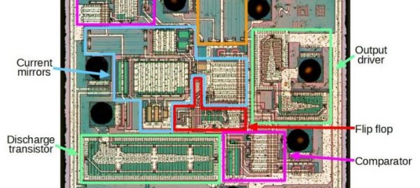 Reverse engineering the popular 555 timer chip (CMOS version)