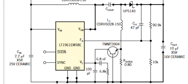 Single transistor provides short-circuit protection