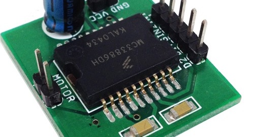 5 Amp H-Bridge DC Motor Driver using MC33886