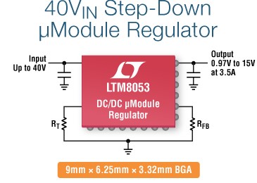 LTM8053 – 40VIN, 3.5A/6A Step-Down μModule Regulator