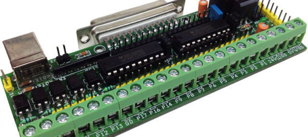 Parallel Port Breakout board with Buffer for CNC & Routers