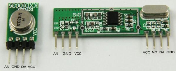 How to do serial comms using the cheap RF 433/315 MHz modules