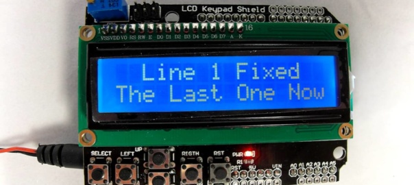 How to Scroll a single LCD line – Arduino