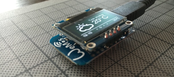 Piggybacking OLED display on WeMos D1 Mini