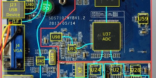 Inside the SDS7012 Oscilloscope: Mainboard Analysis