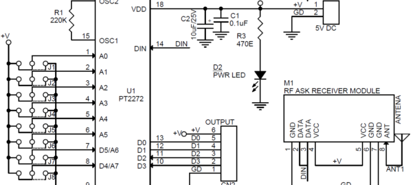 4 Channel RF Remote Controller