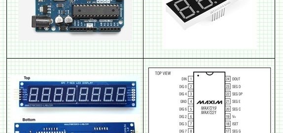 Arduino 8 Digit, 7 Segment BCD Counter using MAX7219