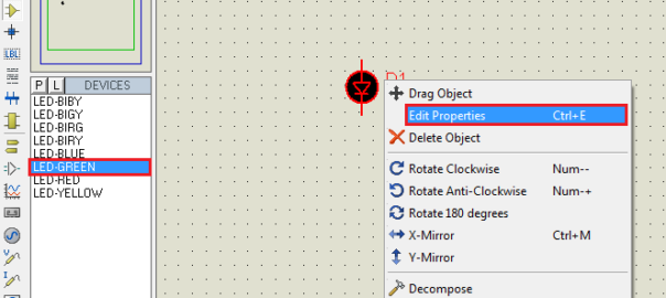 Proteus Tutorial – Light Emitting Diode (LED) and Bar Graph Display