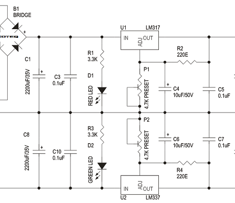 dual-power-supply-Schematic - Electronics-Lab.com