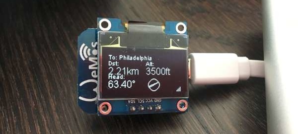 ESP8266 based plane spotter