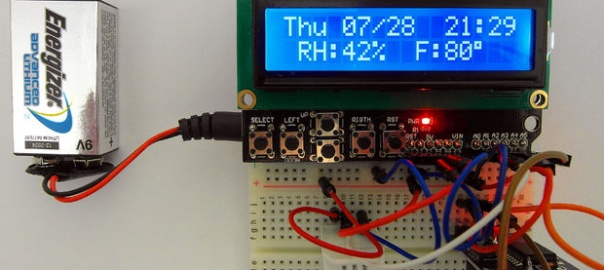 Calendar- Time – Humidity and Temperature Arduino LCD display